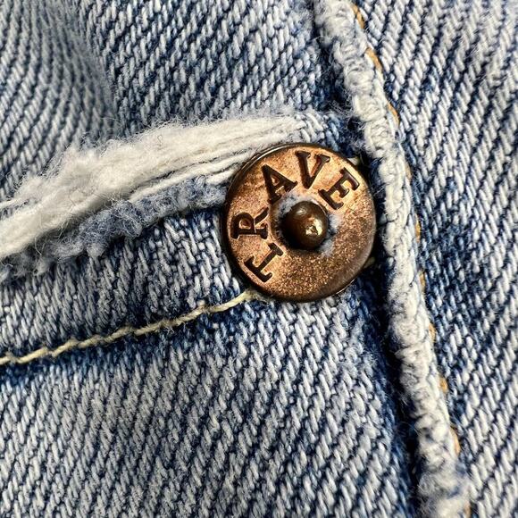 Trave Colette Kick Flare Distressed Jeans Fray Hem Wild Thing Wash Size 25 - Picture 10 of 15